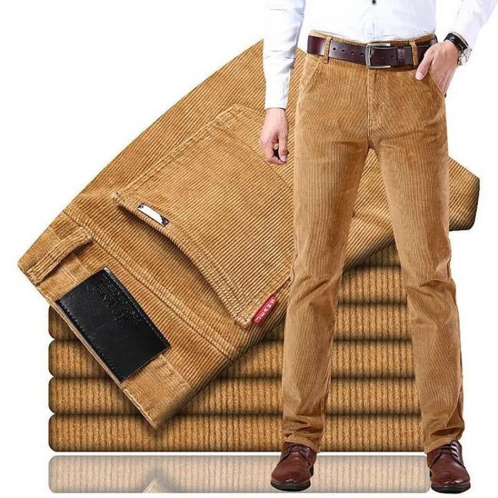 Męskie Spodnie Slim Fit Monaco - Eleganckie i Wygodne - Khaki