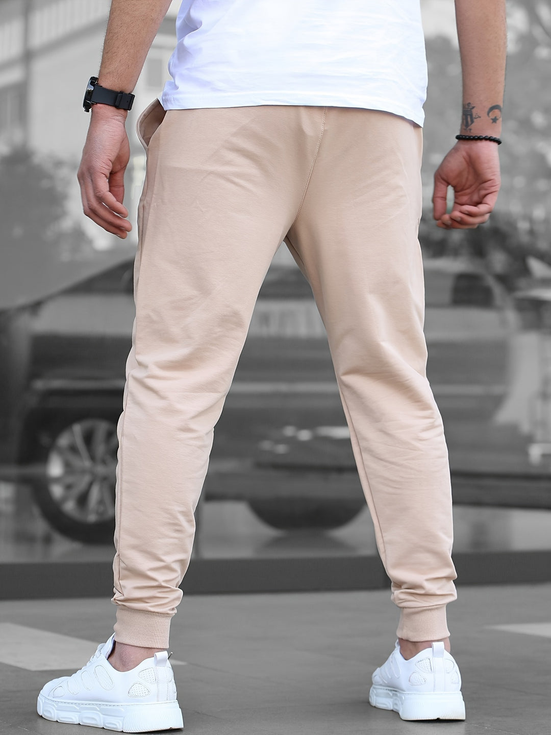 Męskie Spodnie Sportowe Lekkie - Slim-Fit z Sznurkiem