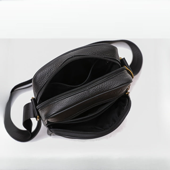 Męskie Torba na ramię skórzana - Biznesowa crossbody z dużą pojemności