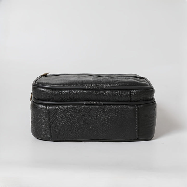 Męskie Torba na ramię skórzana - Biznesowa crossbody z dużą pojemności