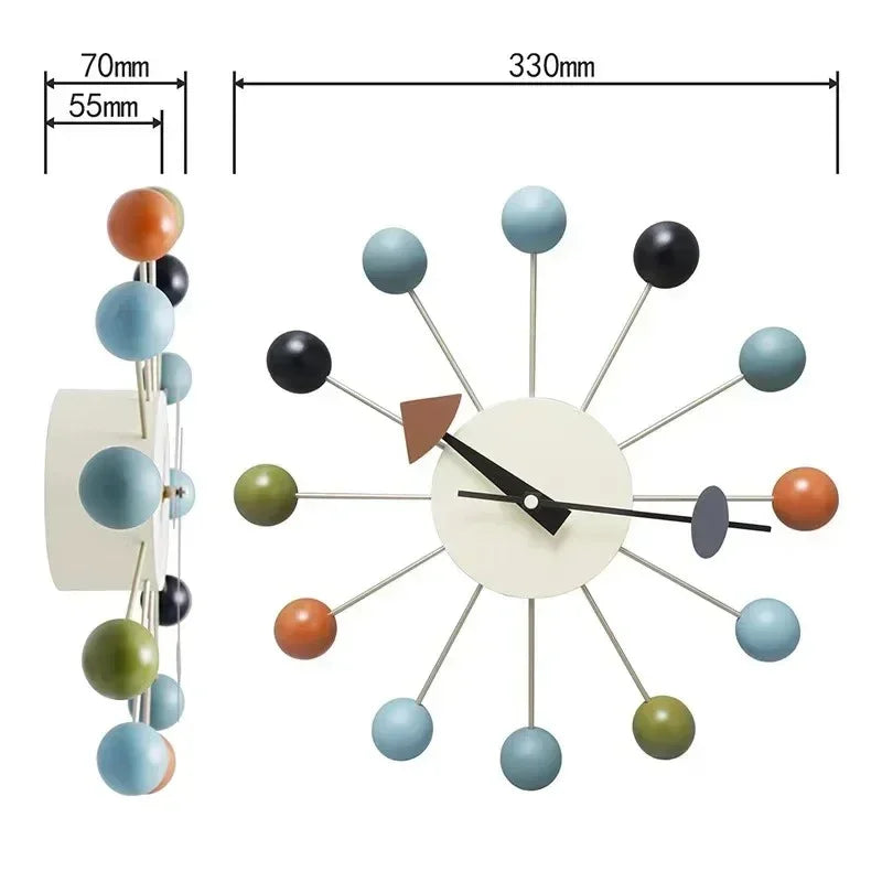 Zegar Ścienny Nowoczesny | Zegar Ścienny Kolorowy-Wall Clocks-Miloska
