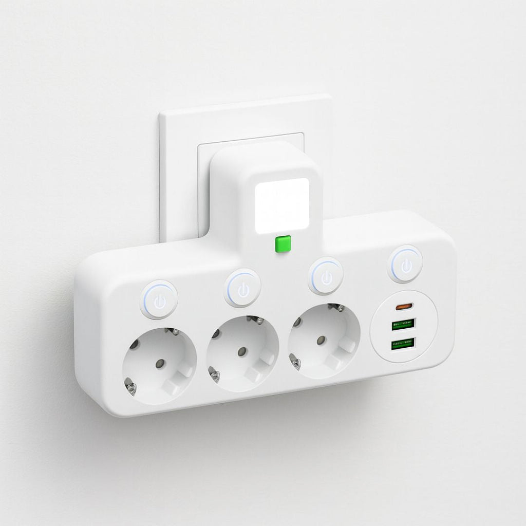 Listwa Zasilająca Z USB | Rozgałęźnik Do Gniazdka-Adapter-Miloska