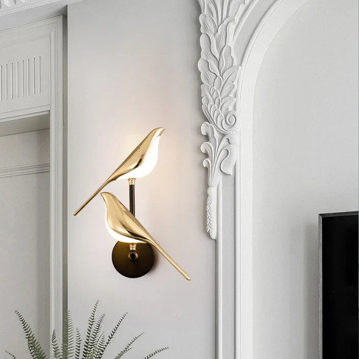 Lampa Ścienna Ptak | Kinkiet Na Ścianę-Wall Lamp-Miloska