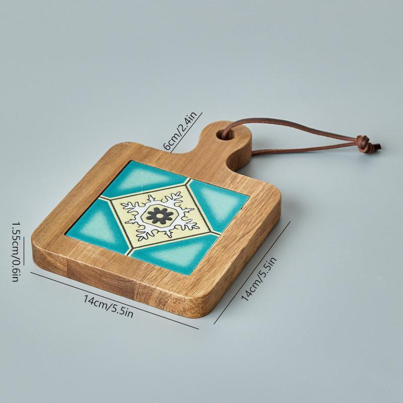 Podkładka Pod Kubek | Drewniana Podkładka Naczynia-Coasters-Miloska