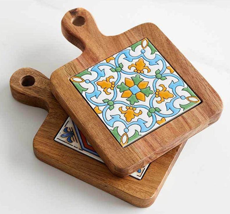 Podkładka Pod Kubek | Drewniana Podkładka Naczynia-Coasters-Miloska