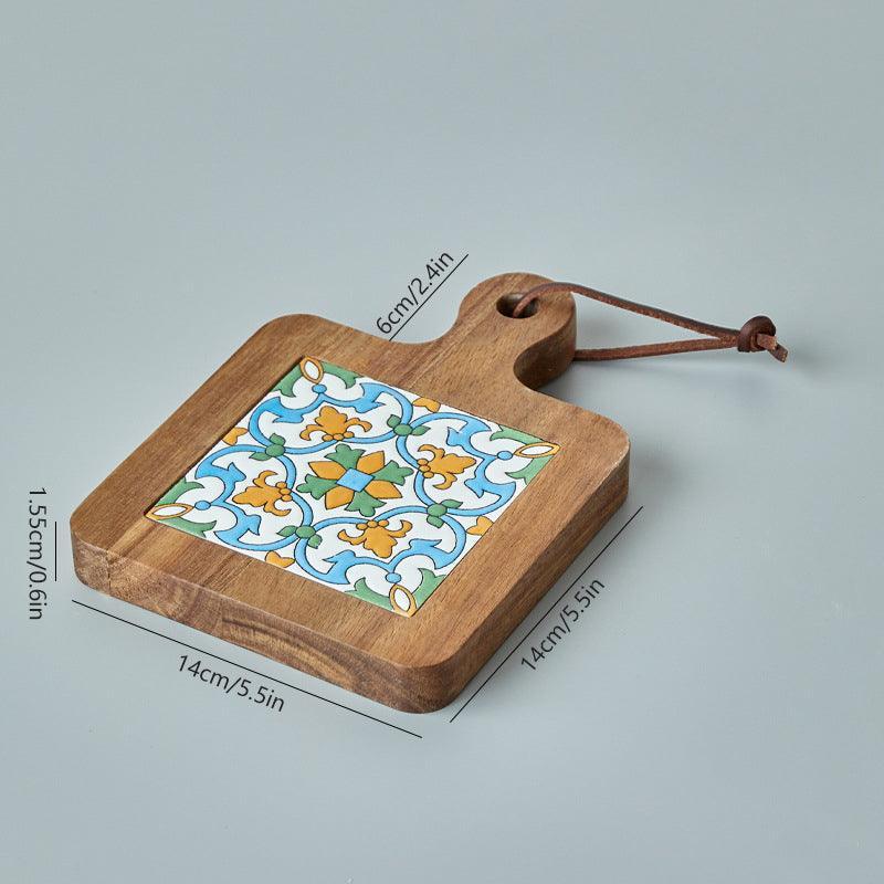 Podkładka Pod Kubek | Drewniana Podkładka Naczynia-Coasters-Miloska