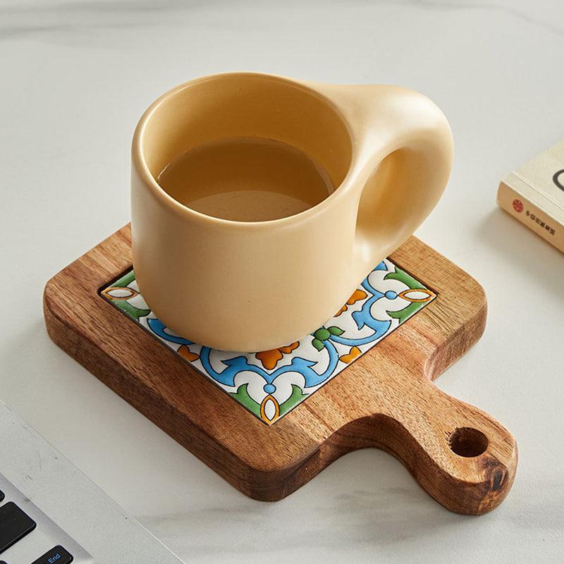Podkładka Pod Kubek | Drewniana Podkładka Naczynia-Coasters-Miloska