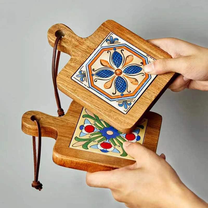 Podkładka Pod Kubek | Drewniana Podkładka Naczynia-Coasters-Miloska
