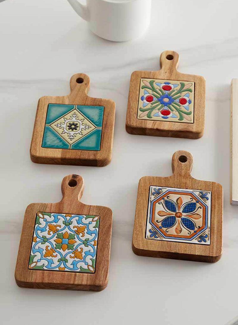 Podkładka Pod Kubek | Drewniana Podkładka Naczynia-Coasters-Miloska
