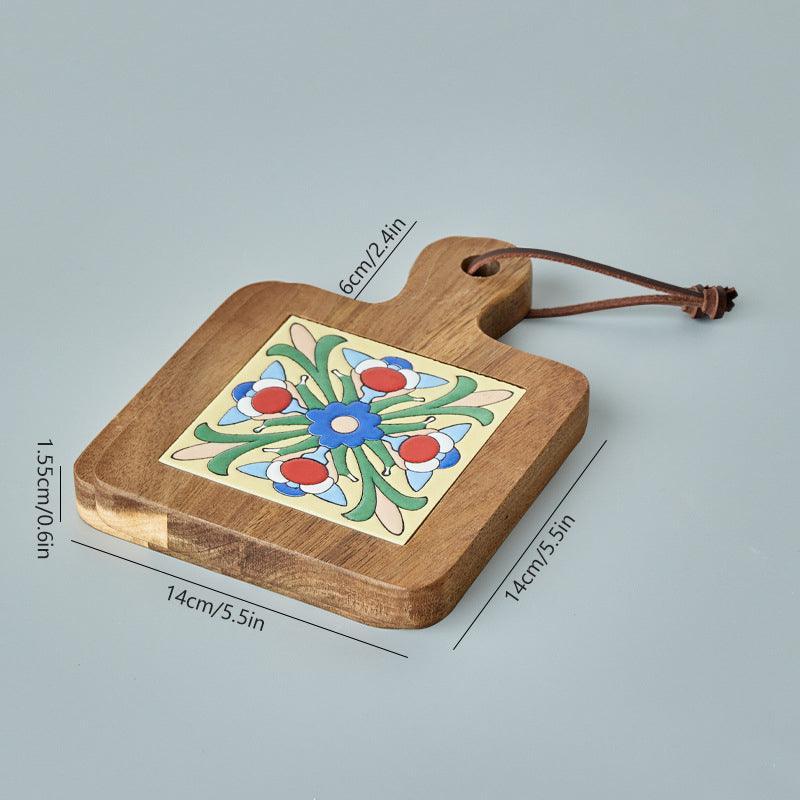 Podkładka Pod Kubek | Drewniana Podkładka Naczynia-Coasters-Miloska