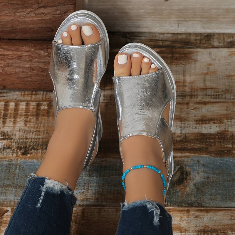 Sandały Damskie Na Słupku | Sandały Na Platformie-Women Sandals-Miloska