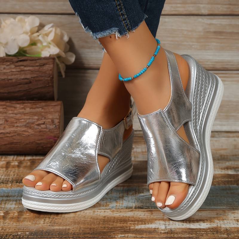 Sandały Damskie Na Słupku | Sandały Na Platformie-Women Sandals-Miloska