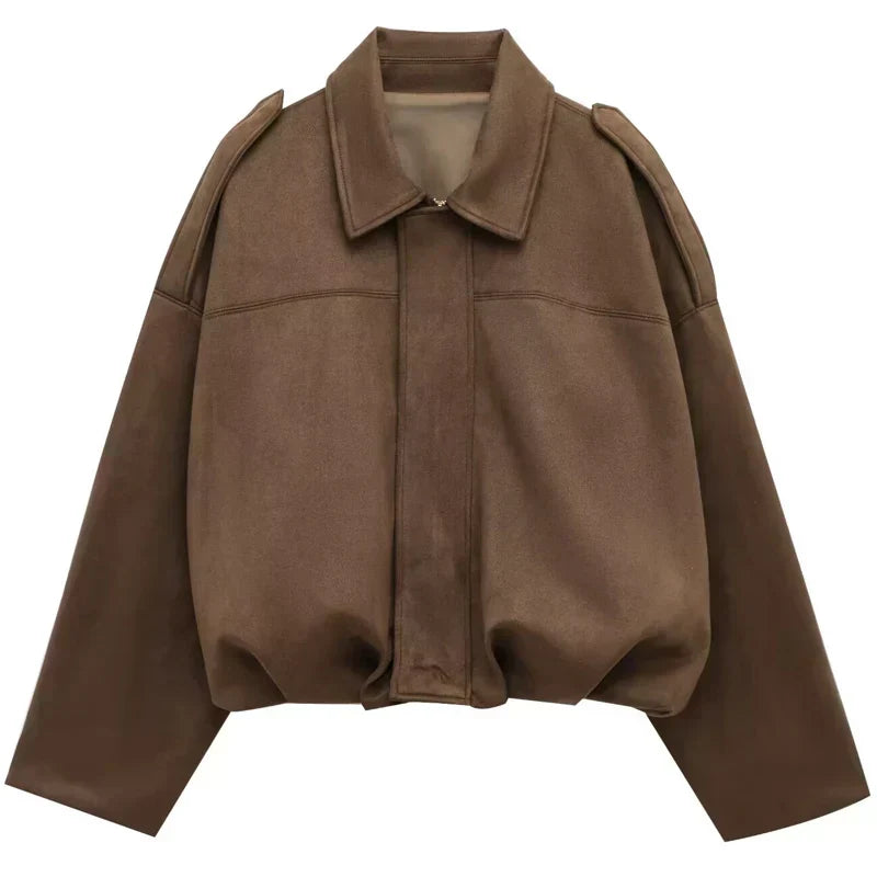 Krótka Kurtka Wiosenna | Bomberka Damska-Women Jacket-Miloska