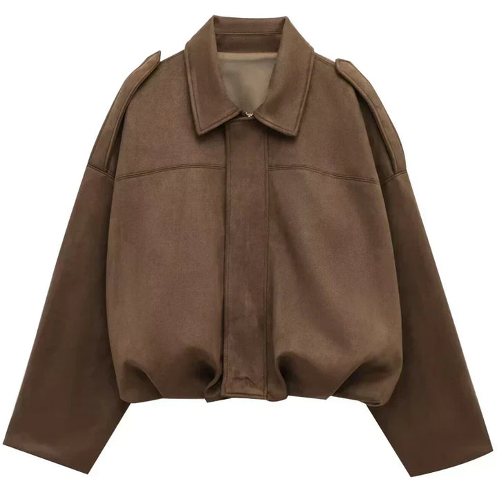 Krótka Kurtka Wiosenna | Bomberka Damska-Women Jacket-Miloska