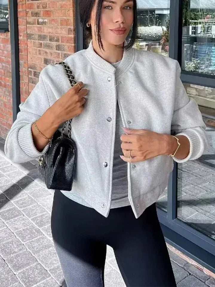 Krótka Kurtka | Bomberka Damska Casual Styl-Women Jacket-Miloska