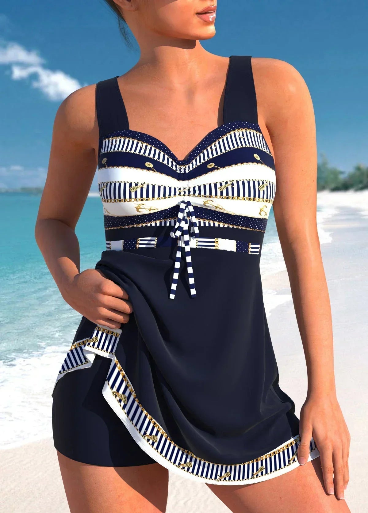 Sukienka Kąpielowa | Strój Kąpielowy Damski-Women Swimsuit-Miloska